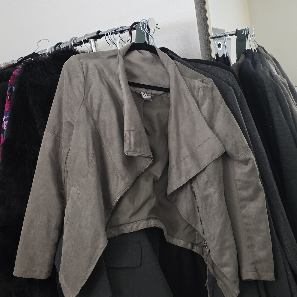 H&M Taupe faux suede